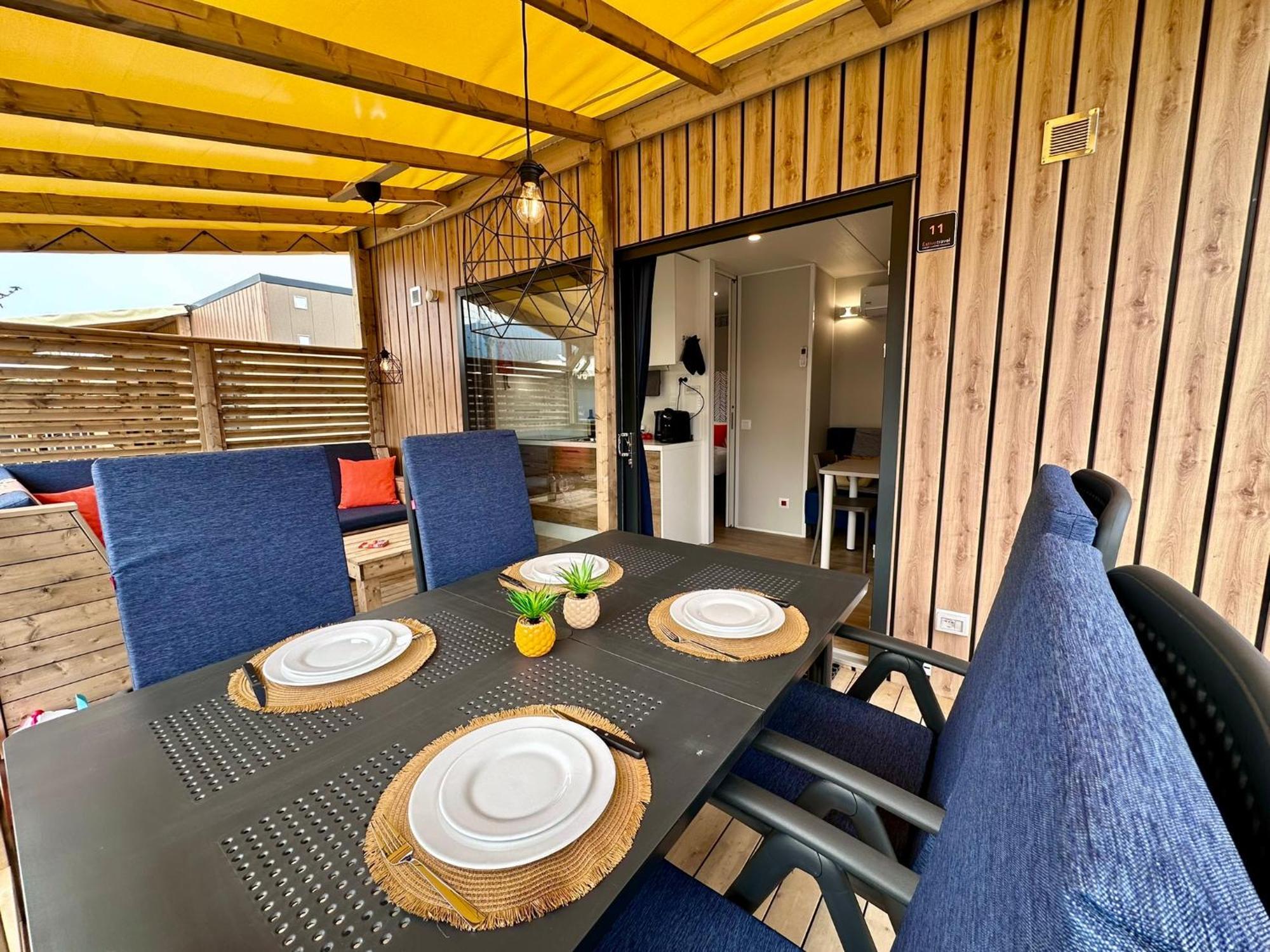 Estivo Premium Deluxe Mobile Homes On Camping Del Sole Village Iseo Exterior foto